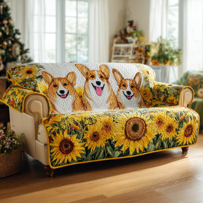Corgi Aura Quilted Sofa Cover NCU0HH1665