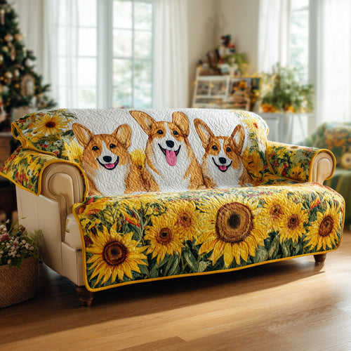Corgi Aura Quilted Sofa Cover NCU0HH1665
