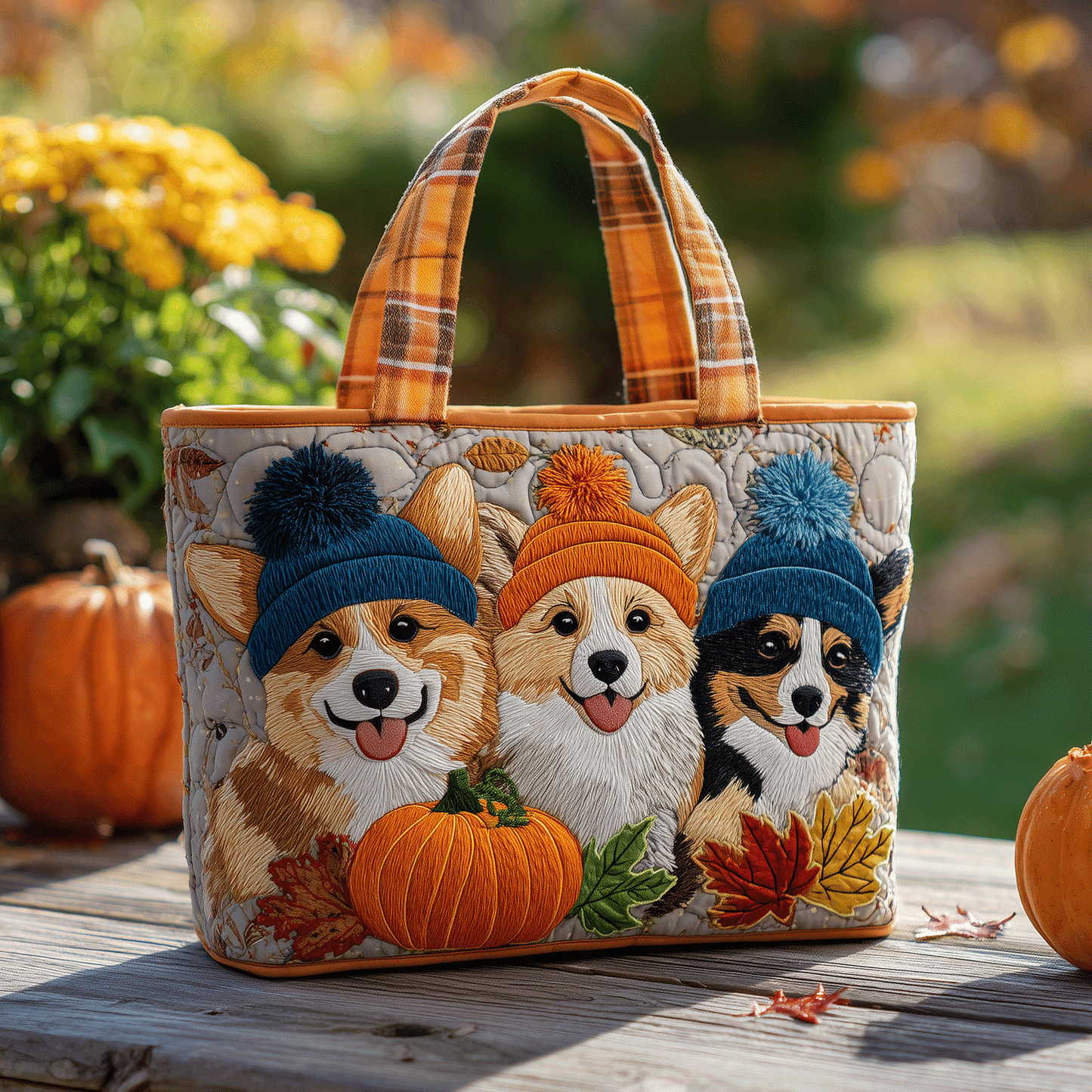 Corgi Cutie Quilted Tote Bag NCU0TH2776