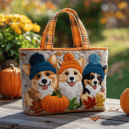 Corgi Cutie Quilted Tote Bag NCU0TH2776