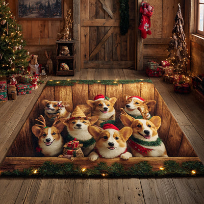 Corgi Delight Area Rug NCU0HH1341