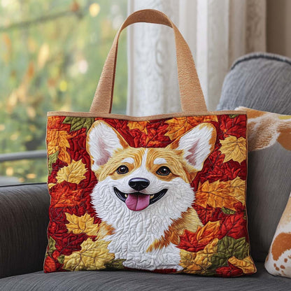 Corgi Dream Land Quilted Tote Bag NCU0NT9312