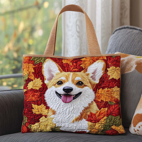 Corgi Dream Land Quilted Tote Bag NCU0NT9312