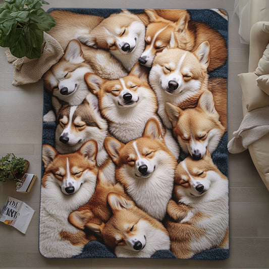 Corgi Dreamland Area Rug NCU0PT9370