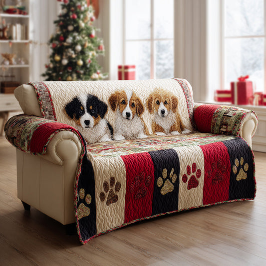 Corgi Fable Quilted Sofa Cover NCU0HH1670