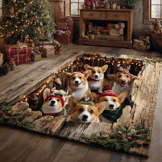 Corgi Hearth Area Rug NCU0HH1342