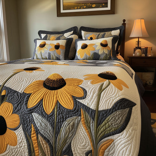 Cornflower Dreams 3-Piece Quilted Bedding Set NCU0PT6481