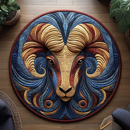 Cosmic Aries Quilted Round Mat NCU0XD335