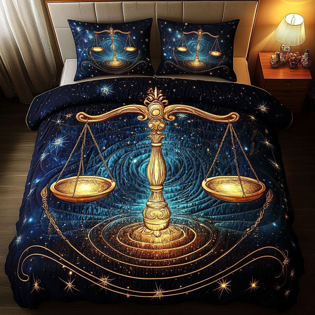 Cosmic Balance 3-Piece Quilted Bedding Set NCU0NT5711
