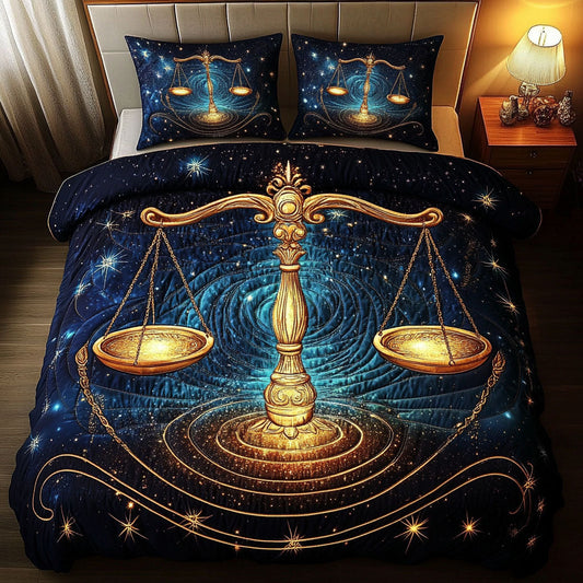 Cosmic Balance 3-Piece Quilted Bedding Set NCU0NT5711