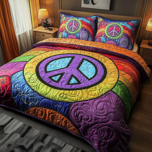 Cosmic Calm 3-Piece Quilted Bedding Set NCU0NT5758