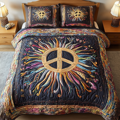 Cosmic Calm 3-Piece Quilted Bedding Set NCU0VH1803
