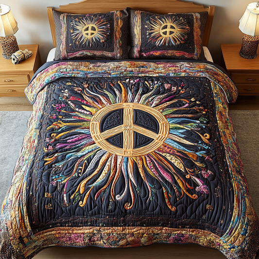 Cosmic Calm 3-Piece Quilted Bedding Set NCU0VH1803