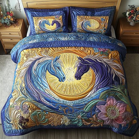 Cosmic Charger 3-Piece Quilted Bedding Set NCU0VH2919