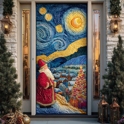 Cosmic Christmas Night Quilted Door Cover NCU0TD1780