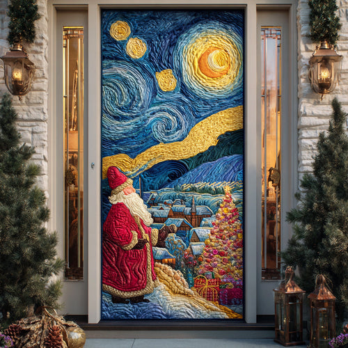 Cosmic Christmas Night Quilted Door Cover NCU0TD1780