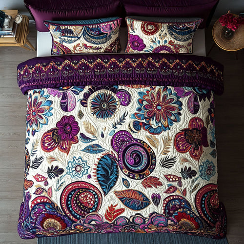 Cosmic Flow 3-Piece Quilted Bedding Set NCU0PT7136