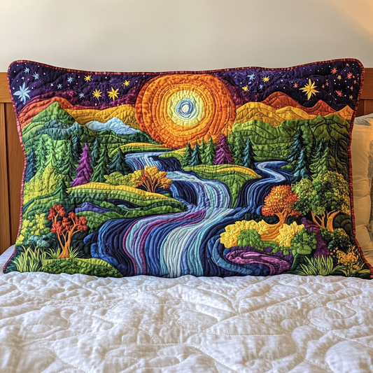 Cosmic Forest Glow Quilted Bedding Pillow Case NCU0VL976