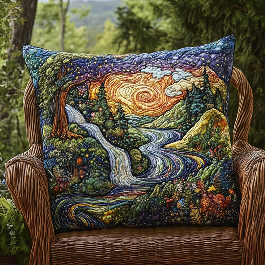 Cosmic Forest Glow Quilted Pillow Case NCU0VL976