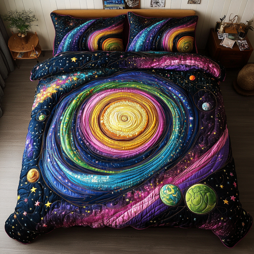 Cosmic Glow 3-Piece Quilted Bedding Set NCU0DK4478