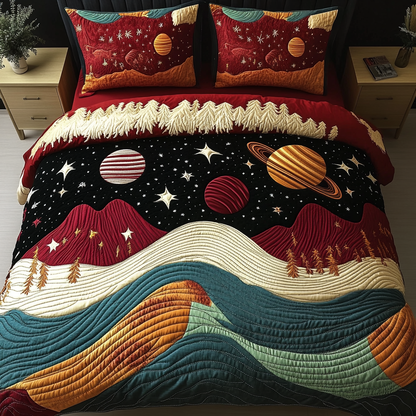 Cosmic Horizon 3-Piece Quilted Bedding Set NCU0DK4495