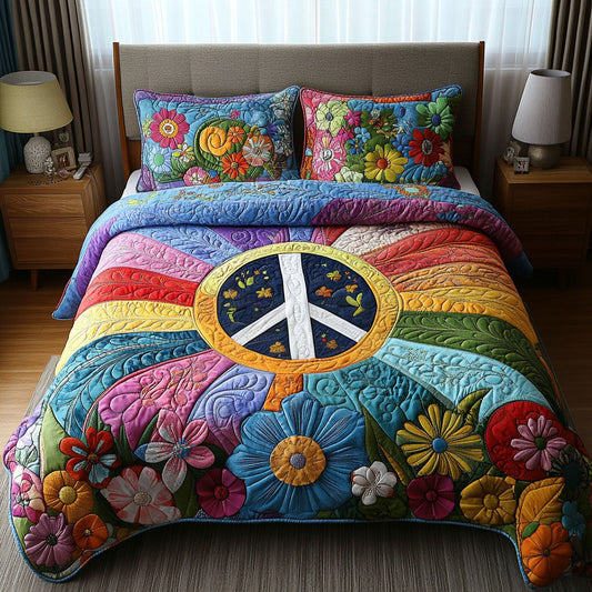 Cosmic Love 3-Piece Quilted Bedding Set NCU0PT4640