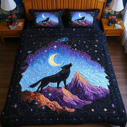 Cosmic Moonrise 3-Piece Quilted Bedding Set NCU0NT3851