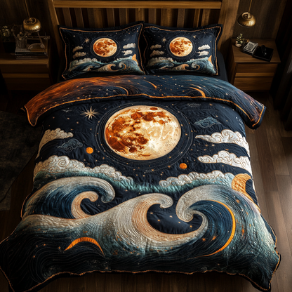 Cosmic Shine 3-Piece Quilted Bedding Set NCU0VL1695