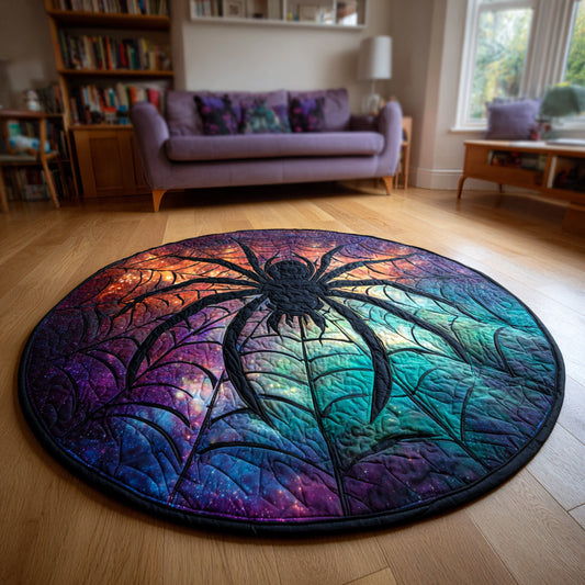 Cosmic Spider Quilted Round Mat NCU0HH589