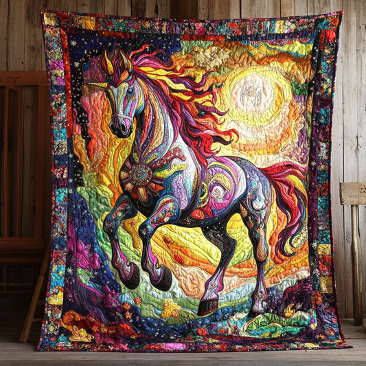 Cosmic Stallion Quilted Blanket NCU0PT4362