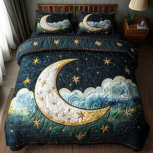 Cosmic Tranquility 3-Piece Quilted Bedding Set NCU0DK5111