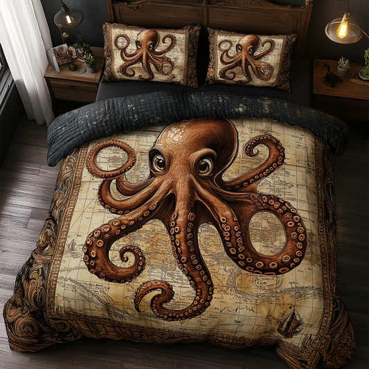 Ocean Explorer 3-Piece Quilted Bedding Set NCU0DK6248