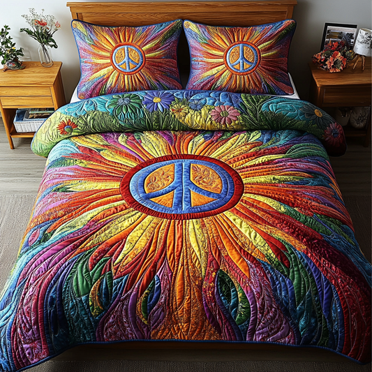 Cosmic Vibes 3-Piece Quilted Bedding Set NCU0VL1390