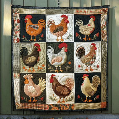 Cottage Hens Quilted Blanket NCU0TH970