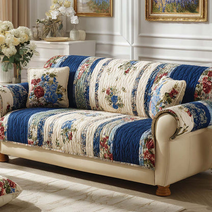 Cottage Americana Quilted Sofa Cover NCU0XD2257