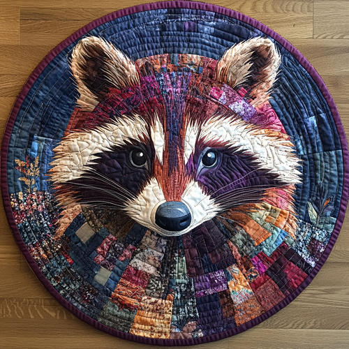 Cottage Bandit Quilted Round Mat NCU0DV4104