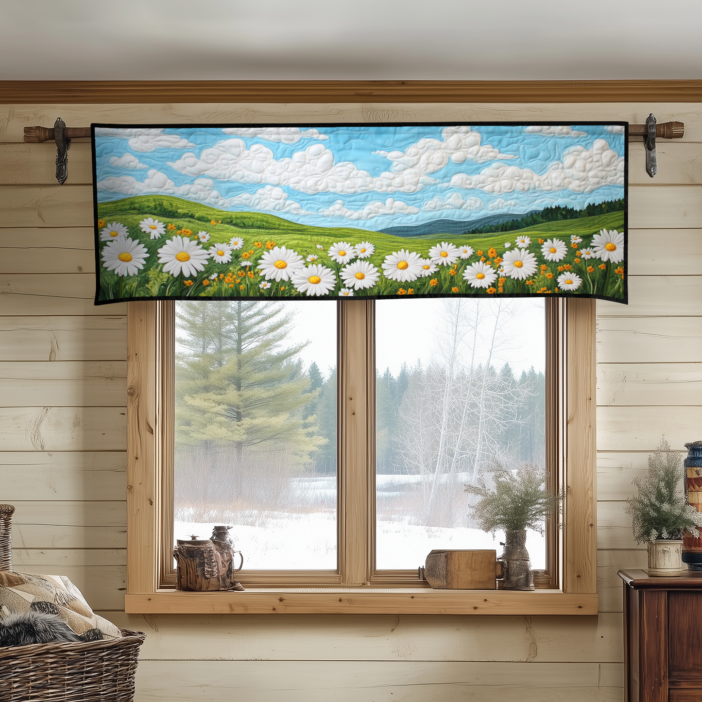 Cottage Bloom Quilted Valance NCU0DK3980