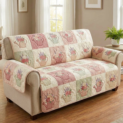 Cottage Blossom Quilted Sofa Cover NCU0TV1794