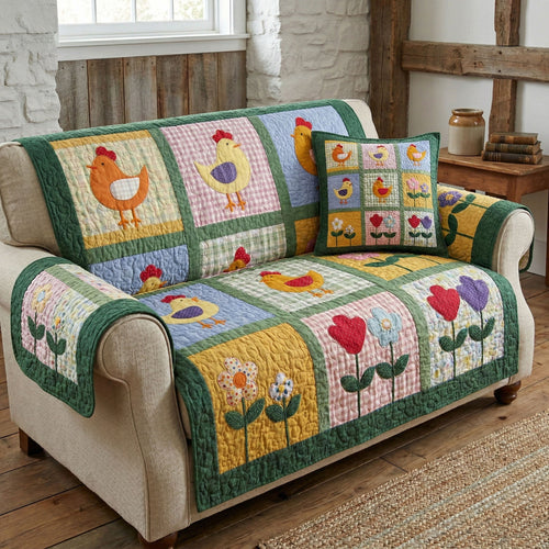 Cottage Coop Quilted Sofa Cover NCU0NT12378