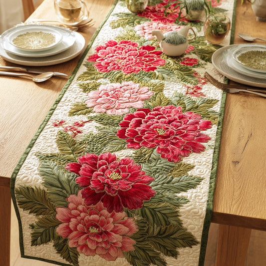 Cottage Flowers Quilted Table Runner NCU0TD2346