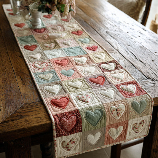Cottage Heartpath Quilted Table Runner NCU0TV1489