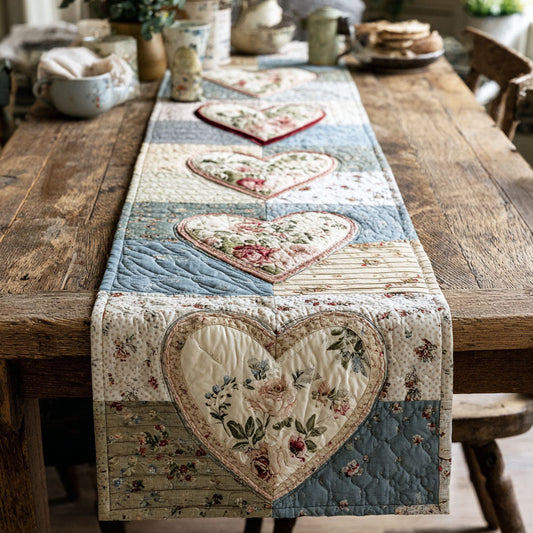 Cottage Love Quilted Table Runner NCU0TV1465