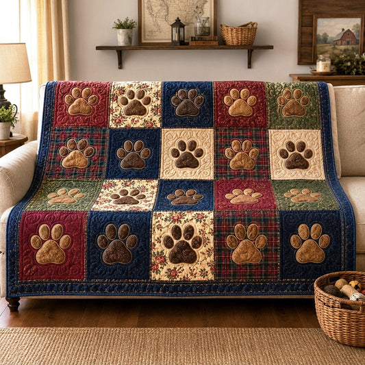 Cottage Paws Quilted Blanket NCU0TV1994