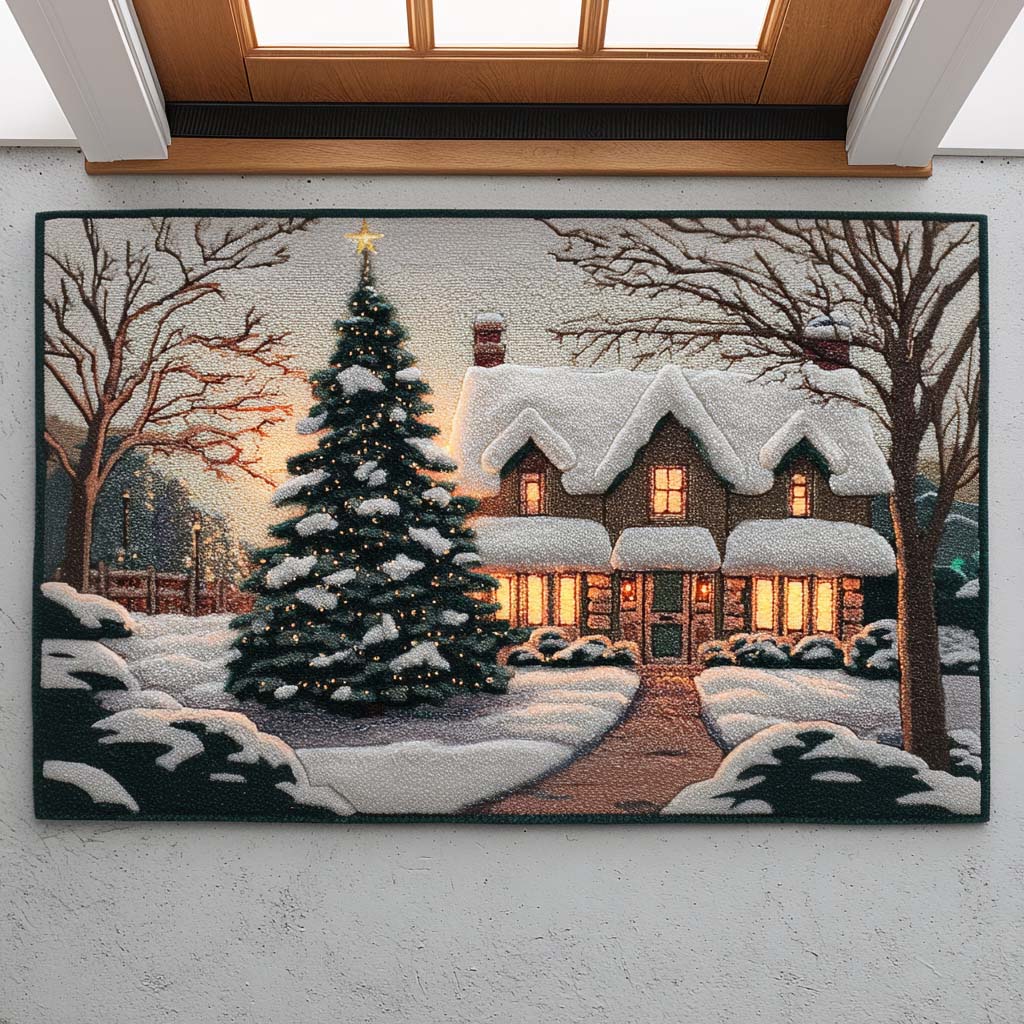 Cottage Snow Doormat NCU0NT10775