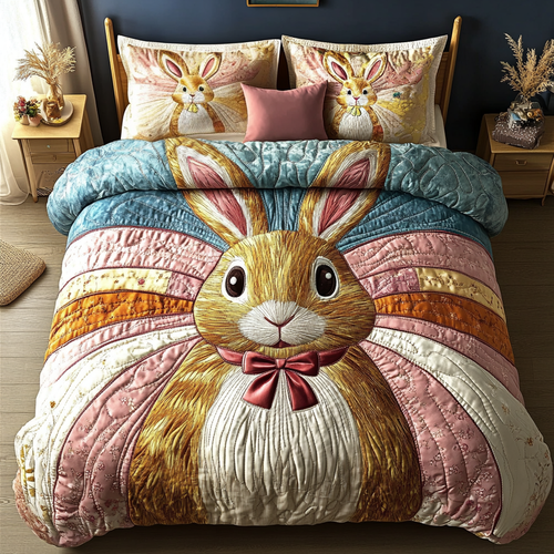 Cotton Tail 3-Piece Quilted Bedding Set NCU0DK5210