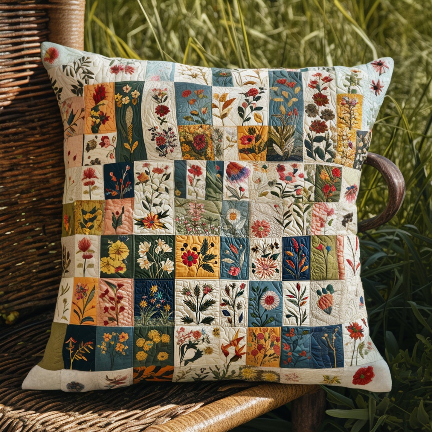Country Bouquet Quilted Pillow Case NCU0PT7004