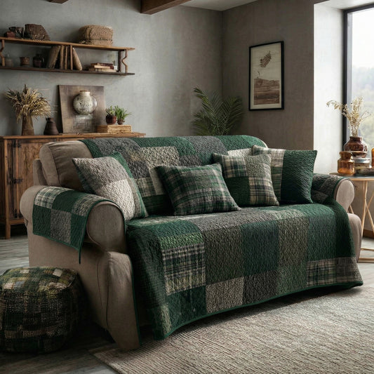 Country Home V2 Quilted Sofa Cover NCU0NT11982