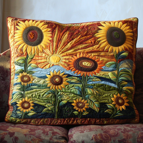 Country Sunbeam Quilted Bedding Pillow Case NCU0PT5431