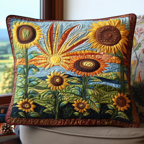 Country Sunbeam Quilted Pillow Case NCU0PT5432