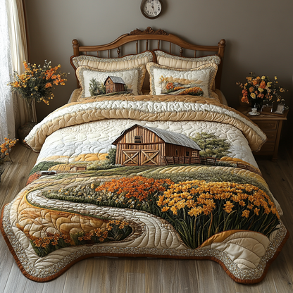 Country Acres 3-Piece Quilted Bedding Set NCU0DV4686